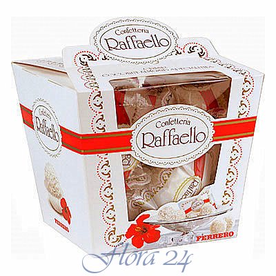 Розовая коробка шкатулка 25 коралловых роз Raffaello в подарок